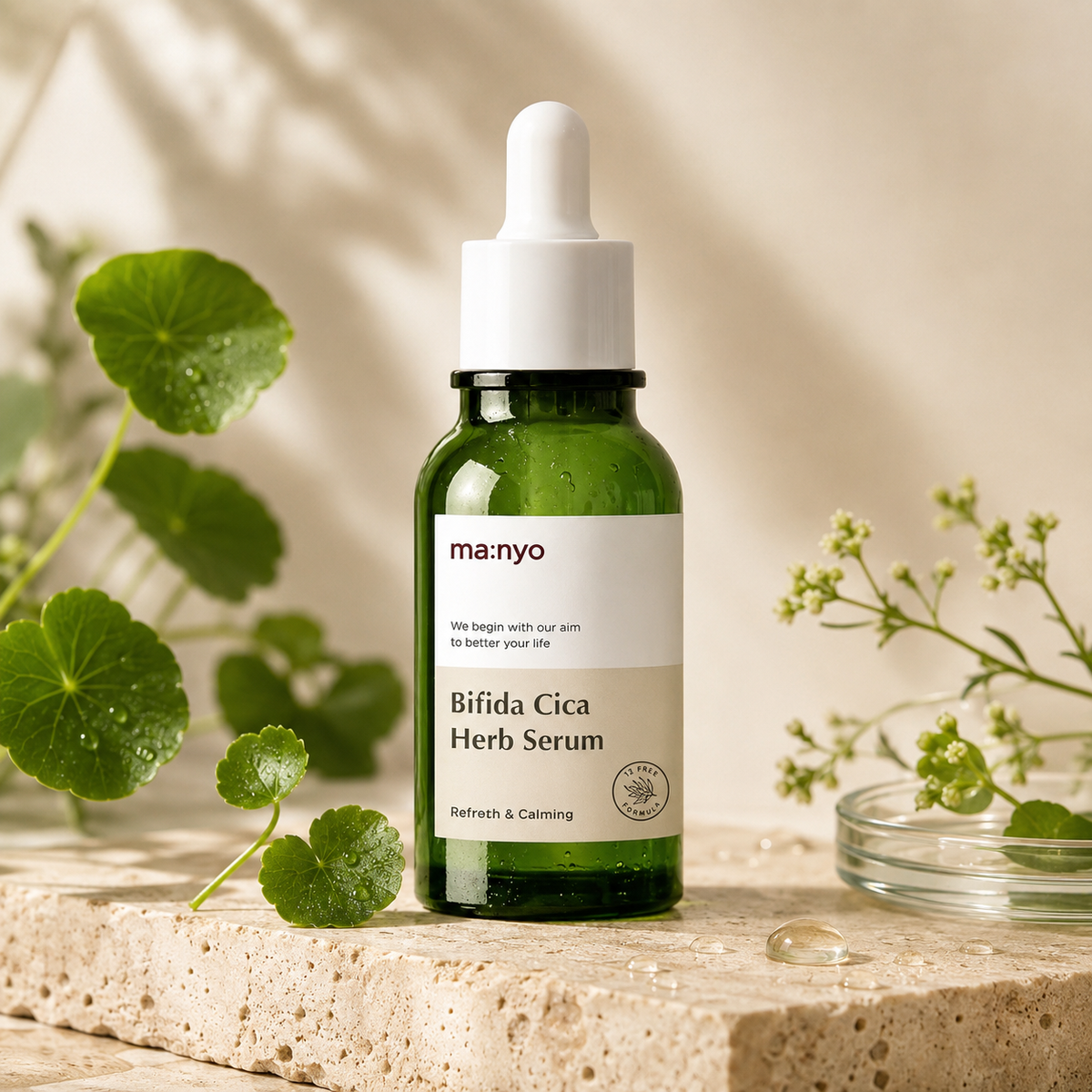 Bifida Cica Herb Serum, 50ml - Niiro | Asian Skin Care